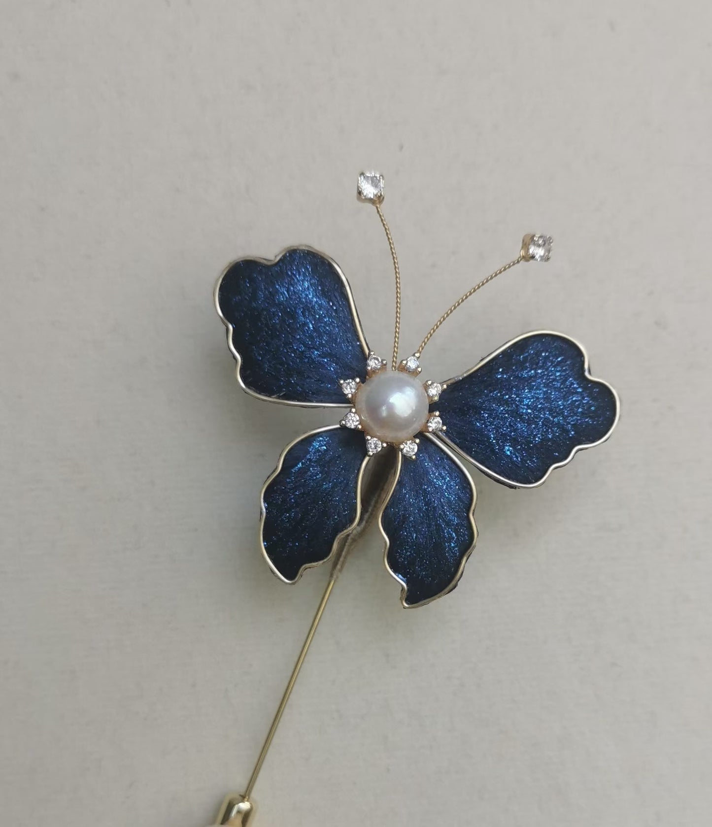 Twinkling Butterfly hairpin mulberry silk flower velvet flower hairpin current available