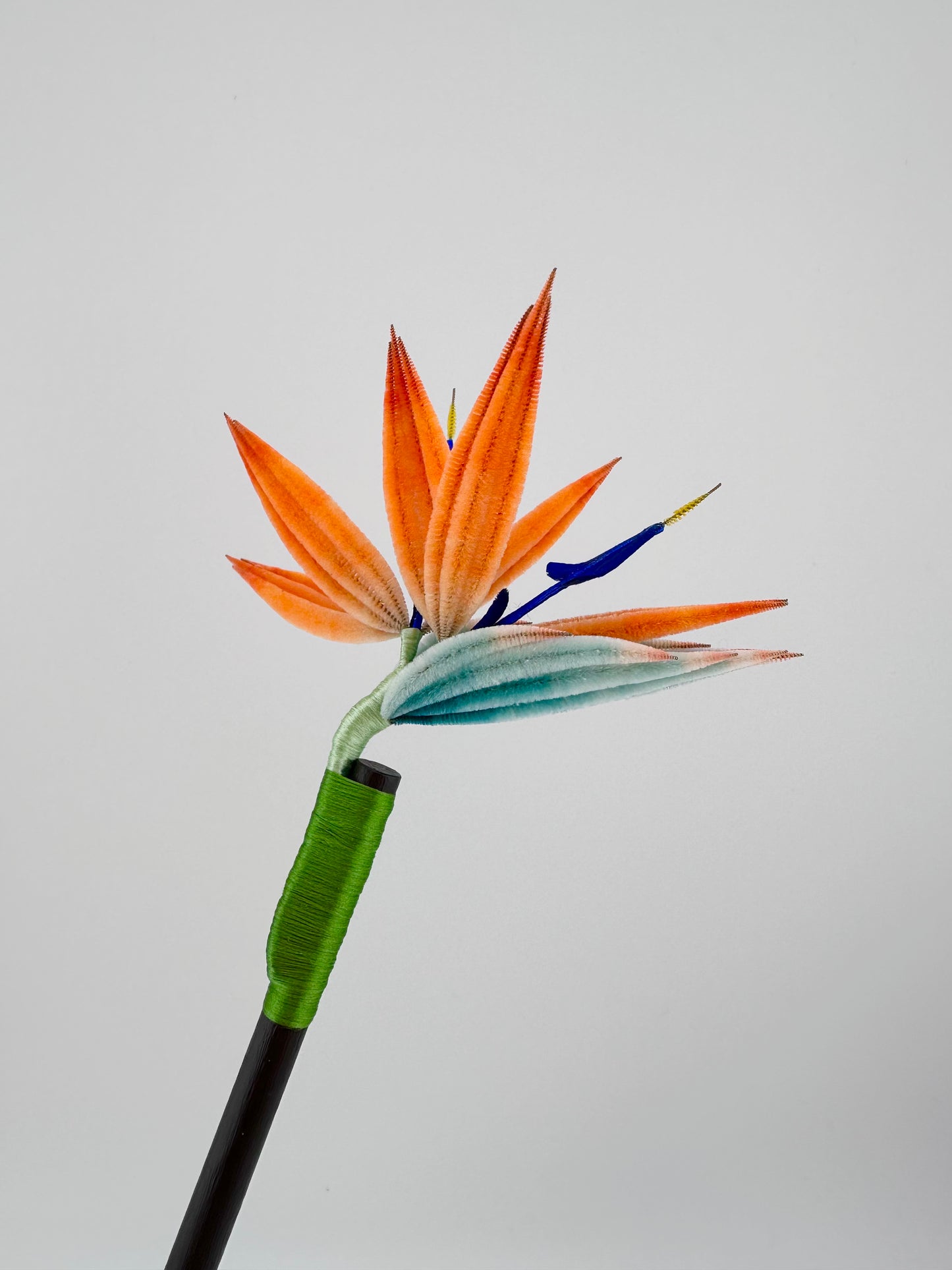 Bird of paradise mulberry silk velvet flower pre-order