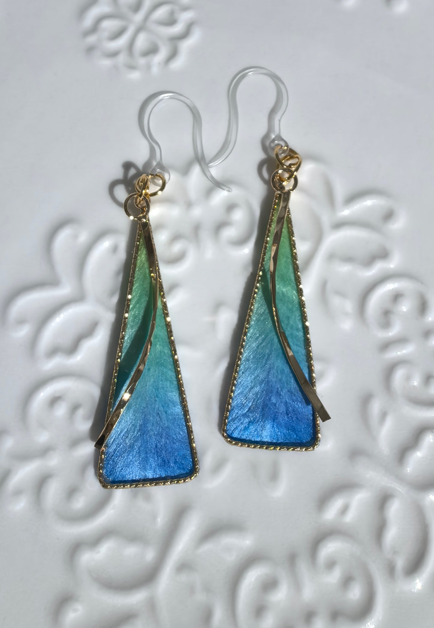 Vast of Land earrings mulberry silk velvet flower pre-order