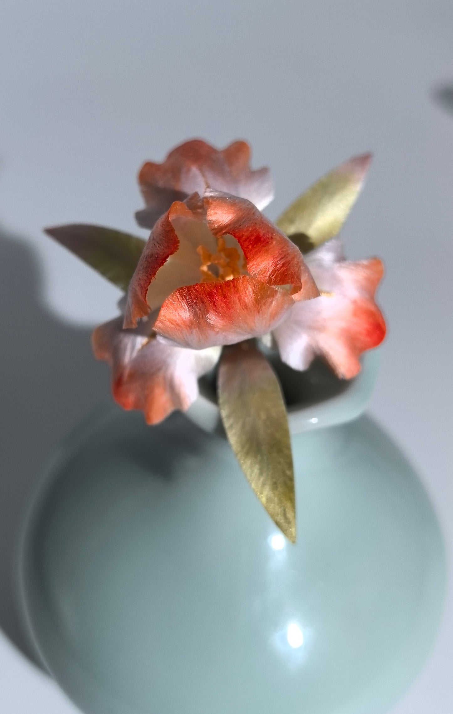 Iris hairpin and brooch mulberry silk velvet flower pre-order