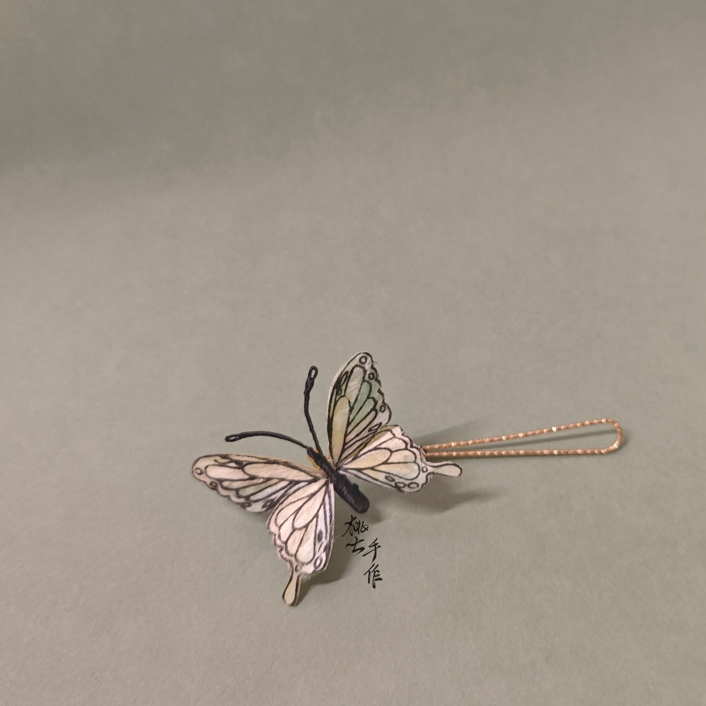 Butterfly hairpin mulberry silk flower velvet flower hairpin currently avaiable