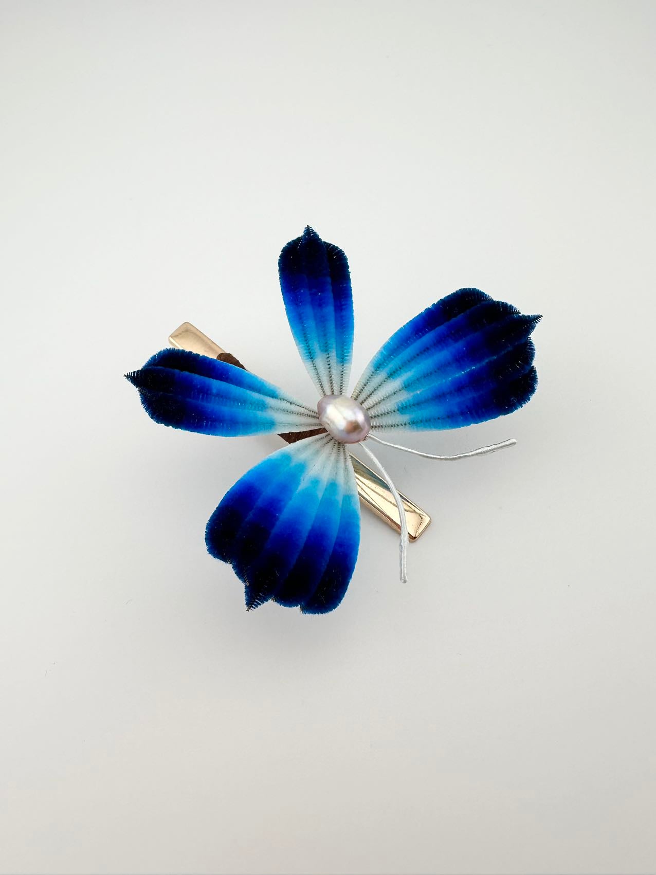 Silk hairpin mulberry silk flower velvet flower hairpin currently available