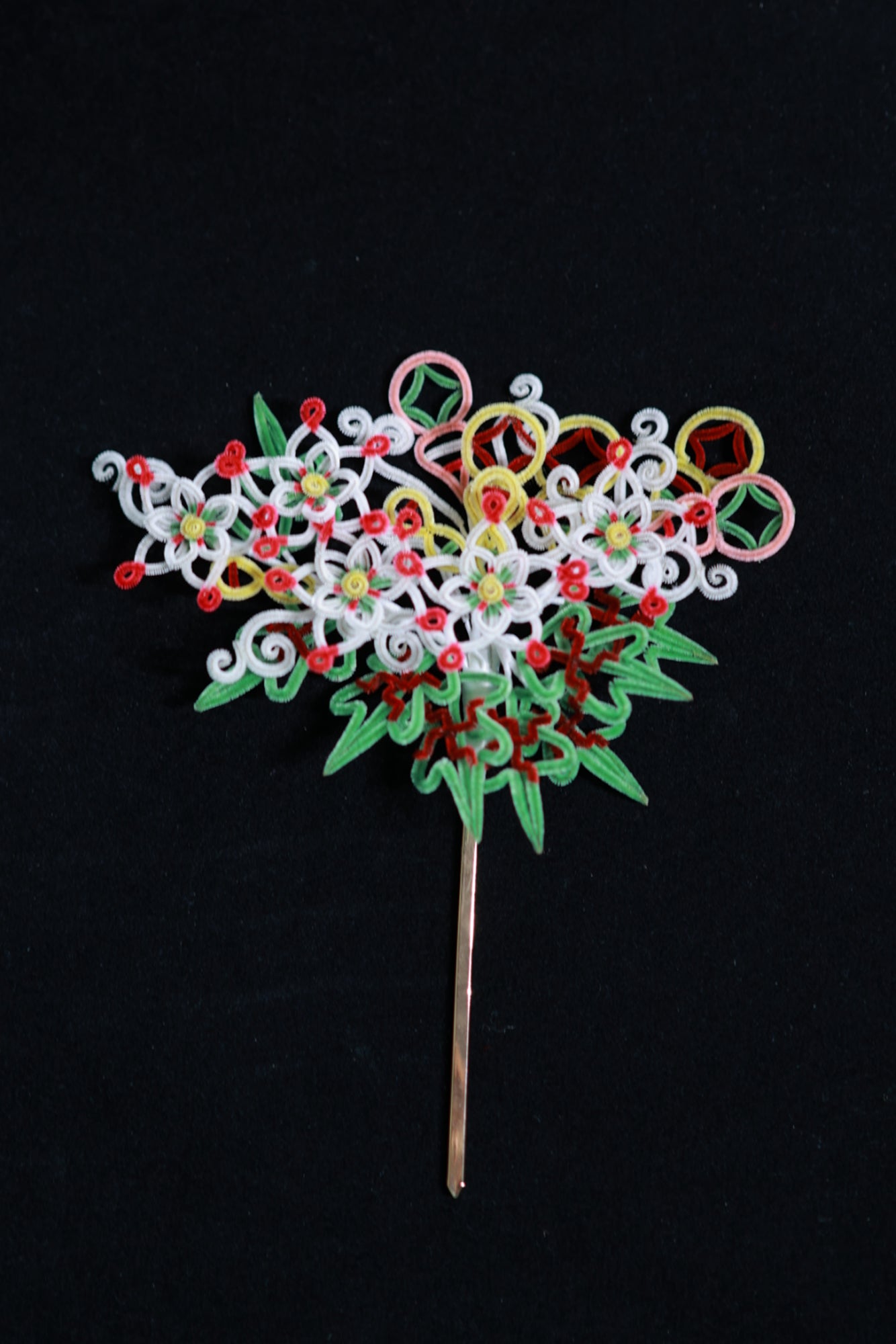 Tree of Luck hairpin/home decoration mulberry silk velvet flower hairpin Pre-order