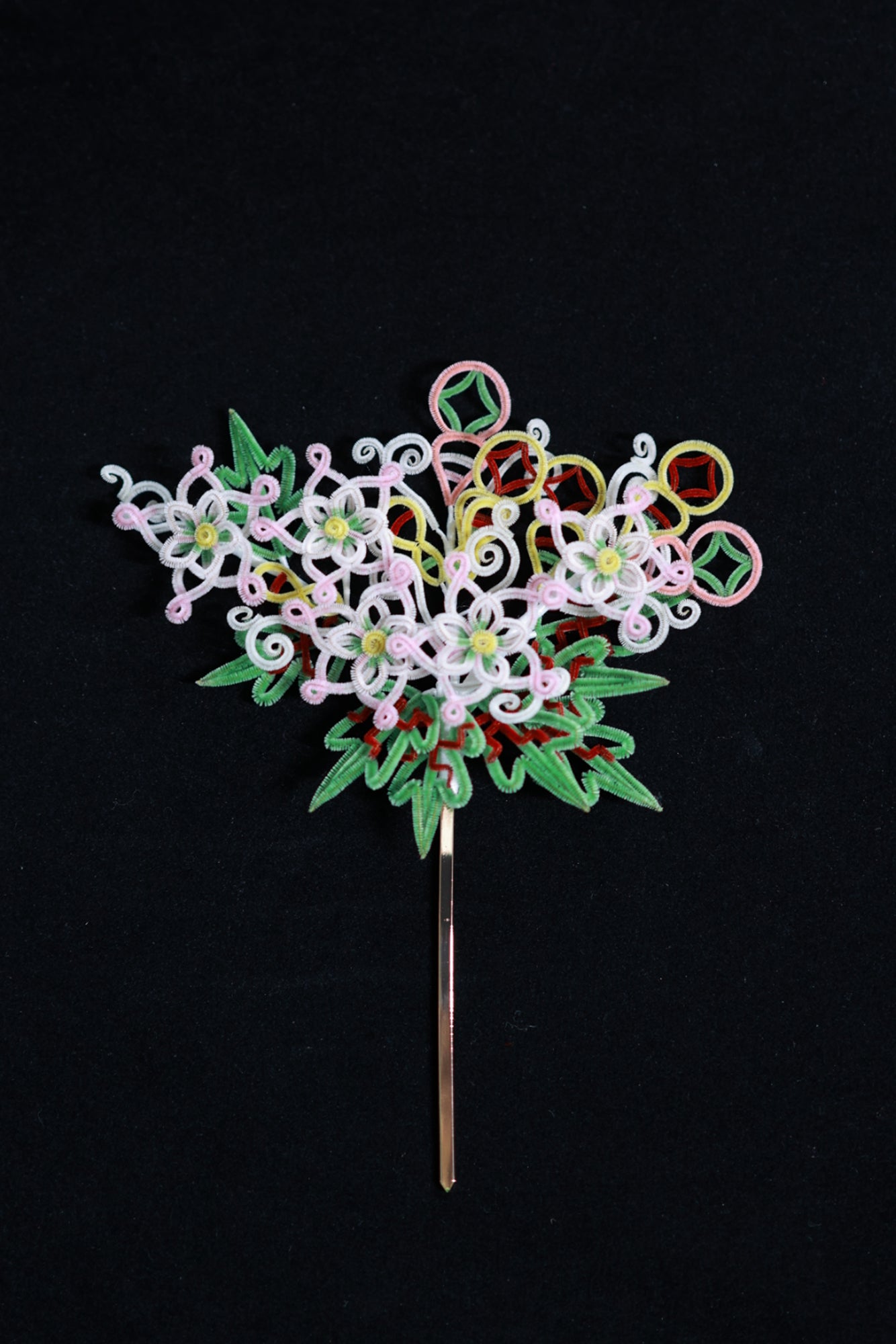 Tree of Luck hairpin/home decoration mulberry silk velvet flower hairpin Pre-order