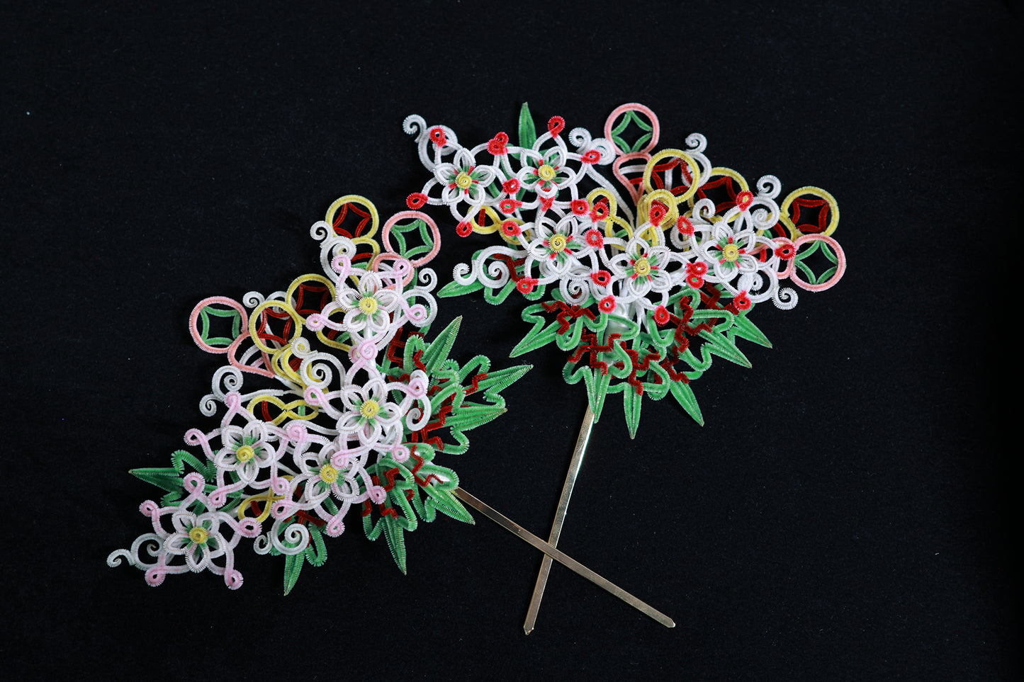 Tree of Luck hairpin/home decoration mulberry silk velvet flower hairpin Pre-order